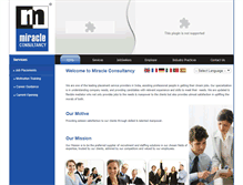 Tablet Screenshot of miracleconsultancy.biz